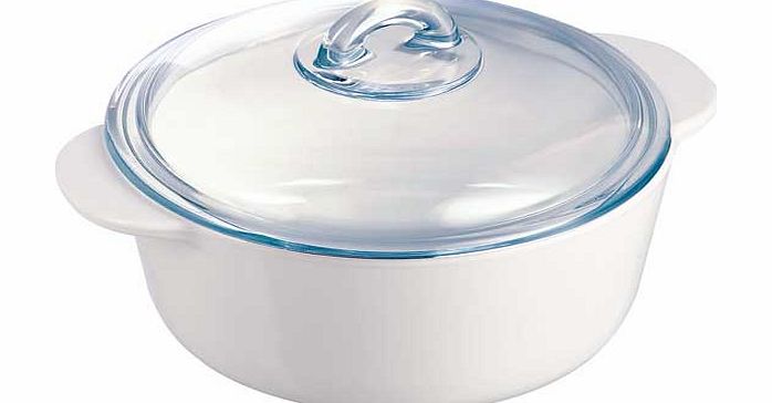 Pyrex Pyroflam Round Casserole Dish - 2 Litres