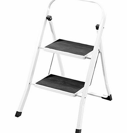 qasco 2 Step Non-Slip Tread Folding Step Ladder Kitchen DIY Home Safety Ladders New