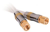 QED Qunex STV Coaxial F-Plug Connector Cable - 1.5 Metre