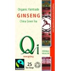 Qi Organic Green Tea with Ginseng x 25 bags