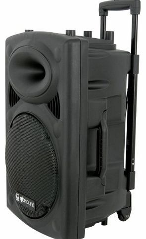 Qtx  Sound 400W Portable Trolley PA System 178.843 Twin Wireless Mics