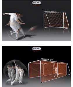 Quad-Netz 2 8x7 Football and Cricket Practice Net