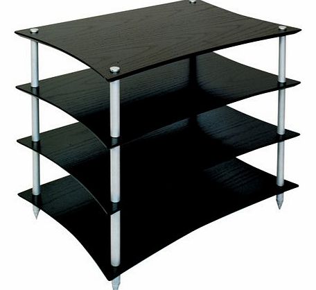 Quadraspire Q4EVO 4 Shelf Hi-Fi stand in Black
