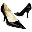 Quai Dand#39;Orsay Black Italian Patent Leather Pump Shoes