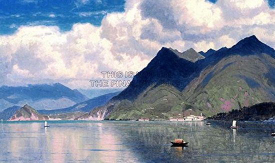 QUALITY FINE ART PRINTS PAINTING LANDSCAPE HASELTINE LAKE MAGGIORE POSTER ART PRINT BB12145B