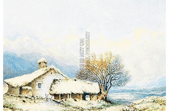 QUALITY FINE ART PRINTS PAINTING LANDSCAPE IMPRESSION HOUSE TREE SCENIC MOUNTAIN VIEW FINE ART PRINT POSTER 30x40cm CC707