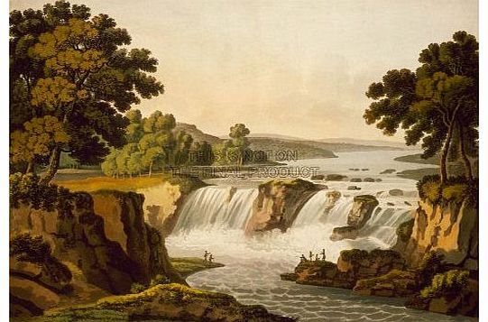 QUALITY FINE ART PRINTS PAINTINGS LANDSCAPE WATERFALL GREAT FALLS POTOMAC USA ART POSTER PRINT 18x24 INCH LV3243