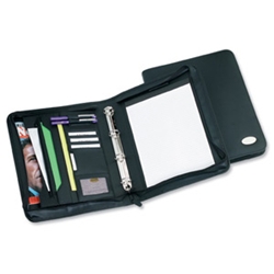 Quality Masters Folio Ring Binder Leather Look Quality