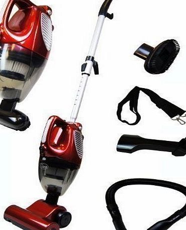 2 in 1 Upright amp; HandHeld Bagless Compact Lightweight Vacuum Cleaner Hepa Multi Use Hoover In Hot Red