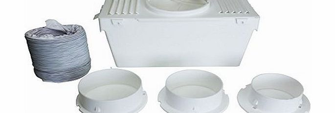 Qualtex Effective Indoor Internal Condenser Vent Hose Kit Compatible with AEG Zanussi Tumble Dryers