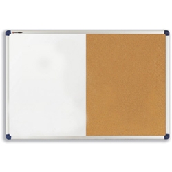 Quartet Drywipe Cork Board 90x60cm Ref QC112