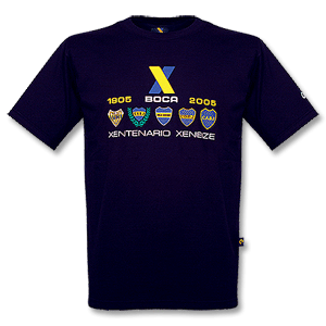 Quarto 2005 Boca Juniors Centenary 5 Emblem Tee