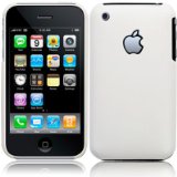 IPHONE 3G HARD SHIELD BACK CASE COVER - WHITE PART OF THE QUBITS ACCESSORIES RANGE