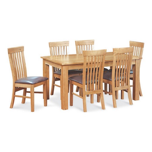 Quebec Extending Oak Dining Set 594.036