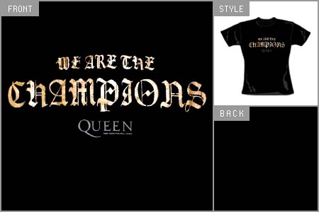 Queen (Champions) Skinny T-shirt pbs_160218_qu