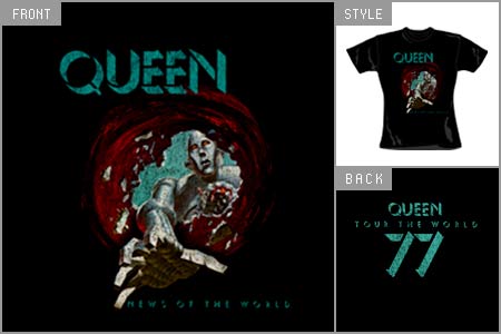 queen (News Of The World) Skinny T-shirt