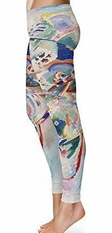 Queen of Cases Kandinsky Abstract Art Painting Leggings for Ladies Teens Sizes XS-3XL Designer Lycra Gym Yoga - XXX-Large