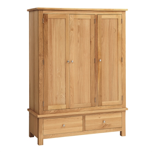 Quercus Oak Triple Wardrobe 508.008
