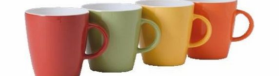 Quest Gimex mug with handle set Rainbow range camping tableware