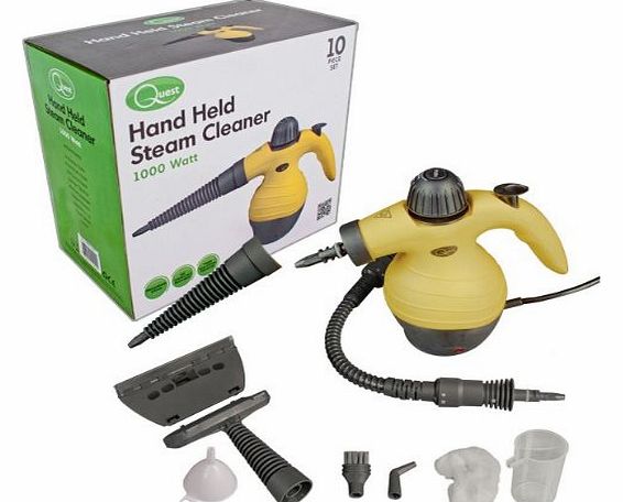 Quest Handheld Steam Cleaner, 1000 Watt