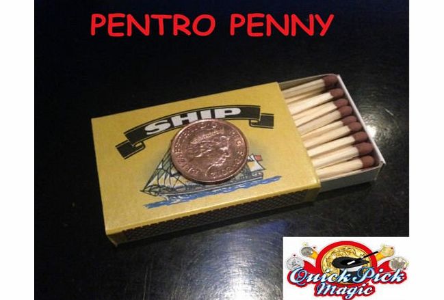 QUICK PICK MAGIC PENTRO PENNY MAGIC TRICK / PENNY VANISHES AND APPEARS INSIDE THE MATCHBOX