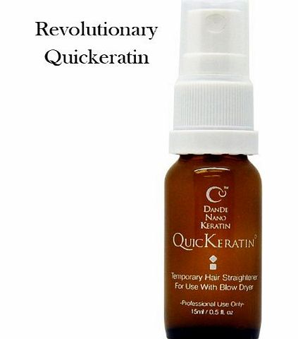 QuicKeratin Blow Dryer Brazilian Keratin Treatment QuicKeratin 15ml/0.5oz (Ouantity of 1 bottle) (QuicKeratin Temporary Hair Straightener For use with blow dryer)