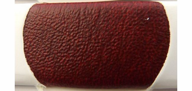 QUICKFABRICS BURGUNDY WINE RED FAUX LEATHER LEATHERETTE MATERIAL HEAVY FEEL PVC VINYL UPHOLSTERY FABRIC PER 1 METRE X 140CM