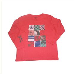 Quicksilver Boys Daggers LS T-Shirt - Redstone