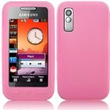 Samsung S5230 Tocco Lite Pink Silicone Skin Cover and Screen Protector