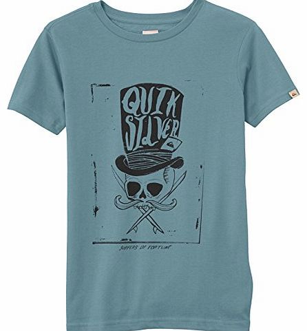 Quiksilver Boys QS Youth F16 Short Sleeve T-Shirt, Bluestone, 14 Years