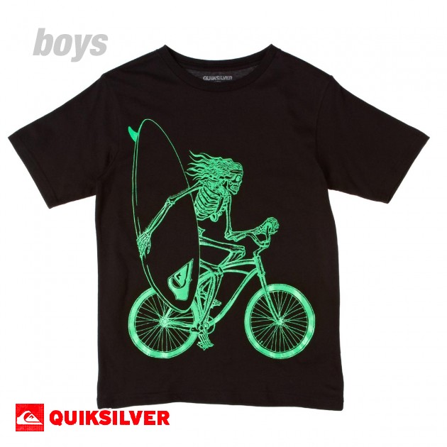 Quiksilver Boys Quiksilver Bike Bones T-Shirt - Black