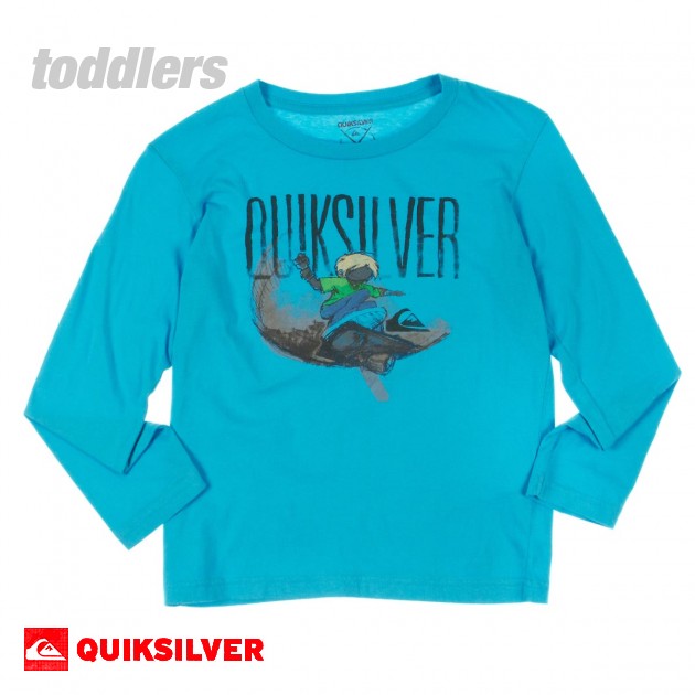 Boys Quiksilver Bowlrider T-Shirt - Ocean