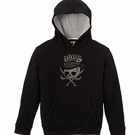 Quiksilver Boys RIB Youth B6 Long Sleeve Hoodie, Black, 8 Years