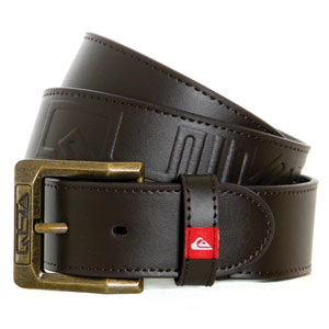 Quiksilver Ceiling Wax Leather belt - Chocolate