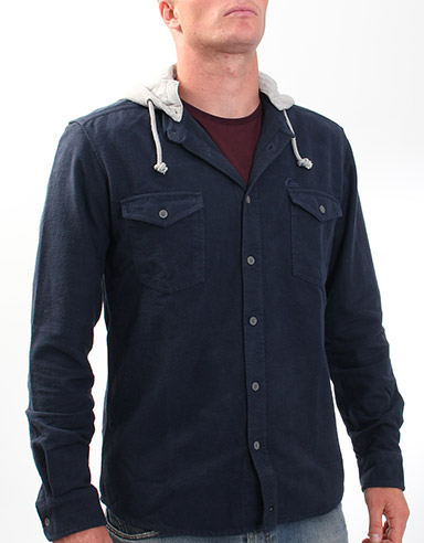 Quiksilver Clasher Hooded flannel shirt