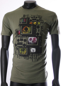 Quiksilver Clothing Omnicro... Quiksilver Clothing Omnicrom T-Shirt Black Olive