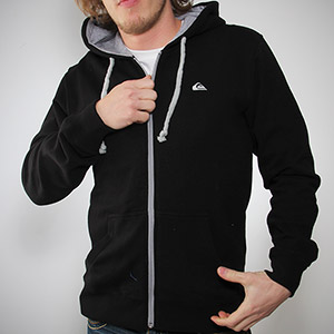 Quiksilver Contrast Zip hoody - Black
