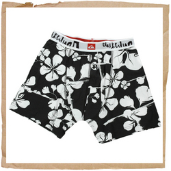 Quiksilver Flower Boxer Shorts Black / White