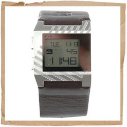 Quiksilver Hazard Leather Watch Brown