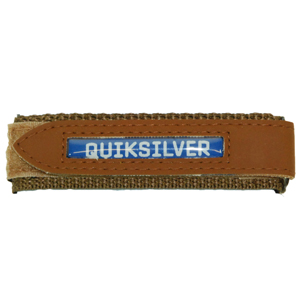 Mens Quiksilver Velcro Watch Strap. Block Brown