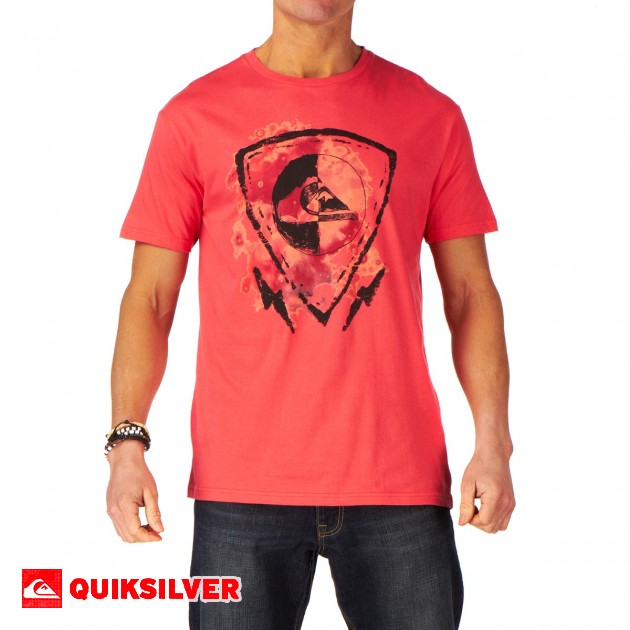 Quiksilver Mens Quiksilver Guilded T-Shirt - Passion Fruit