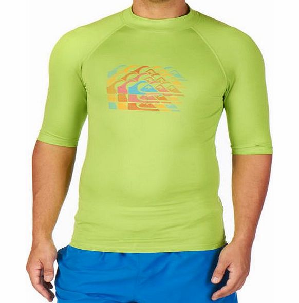 Quiksilver Mens Quiksilver Illusion Short Sleeve Rash Vest