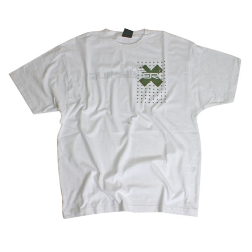 Quiksilver Mens Quiksilver Omnicross Ss Tee White