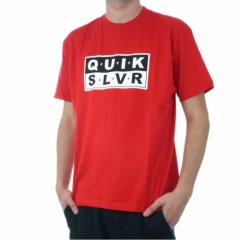 Quiksilver Mens Quiksilver Wipeout Tee Quik Red