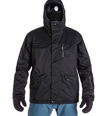 Quiksilver Mens Raft 10K Snow Jacket - Black, Small