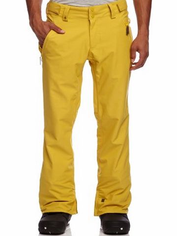 Quiksilver Mens Tribute 10K Snow Pant - Yellow, Large