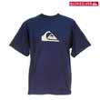 Quiksilver One Colour Wave Tee - Navy