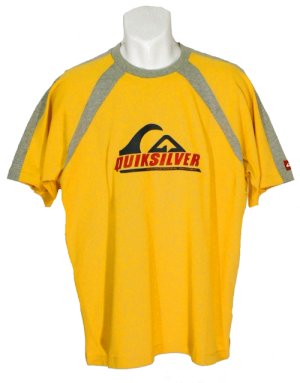 Quiksilver Panel Contrast T/Shirt Yellow