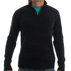 Peak 1/4 Zip Sweatshirt - Black