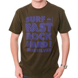 quiksilver Surf Fast T-Shirt - Chocolate
